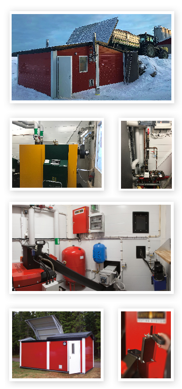 Bild detaljbilder på värmecentral