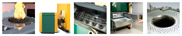 Bild detaljbilder Combifire pellets- och vedpanna